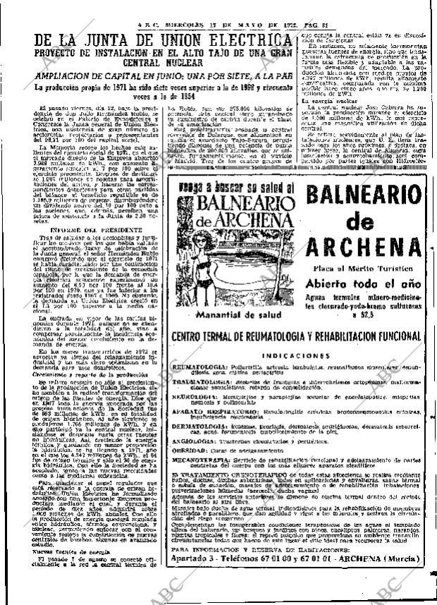 ABC MADRID 17-05-1972 página 61