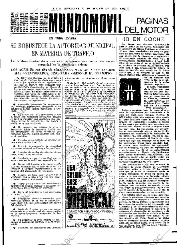 ABC MADRID 17-05-1972 página 73