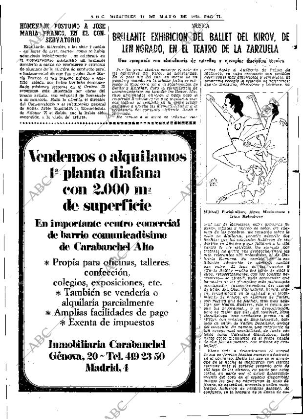 ABC MADRID 17-05-1972 página 77