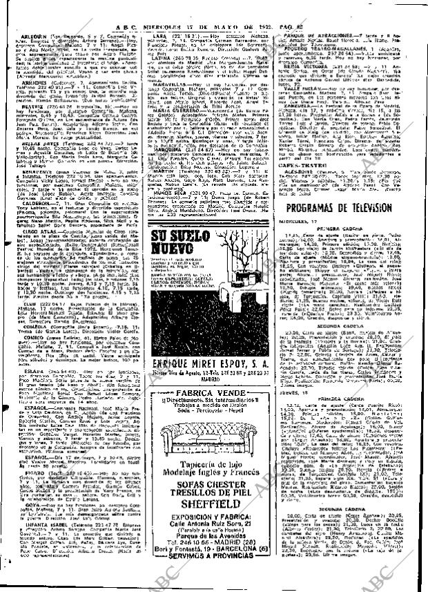 ABC MADRID 17-05-1972 página 82