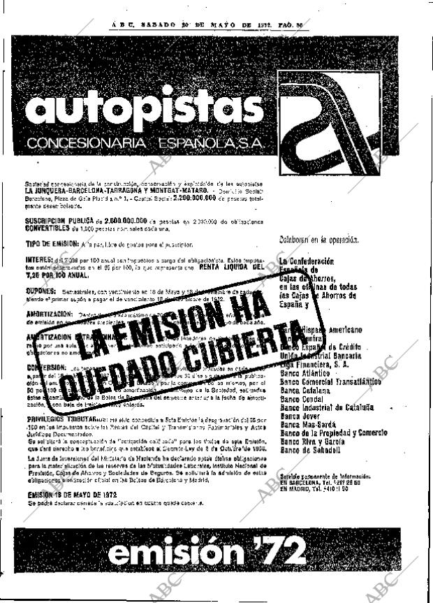 ABC MADRID 20-05-1972 página 80