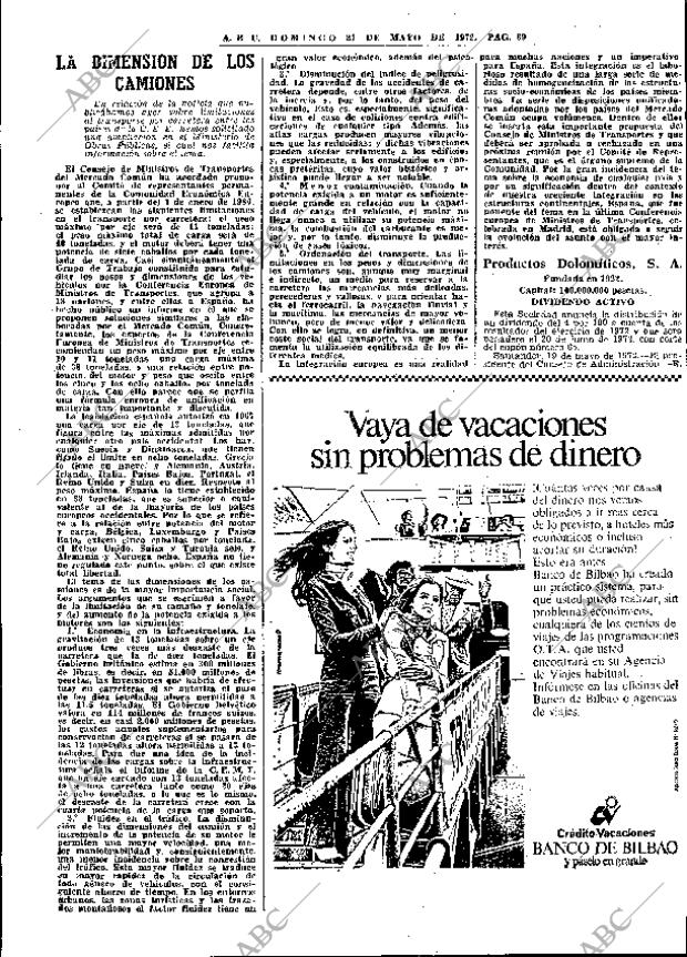 ABC MADRID 21-05-1972 página 69