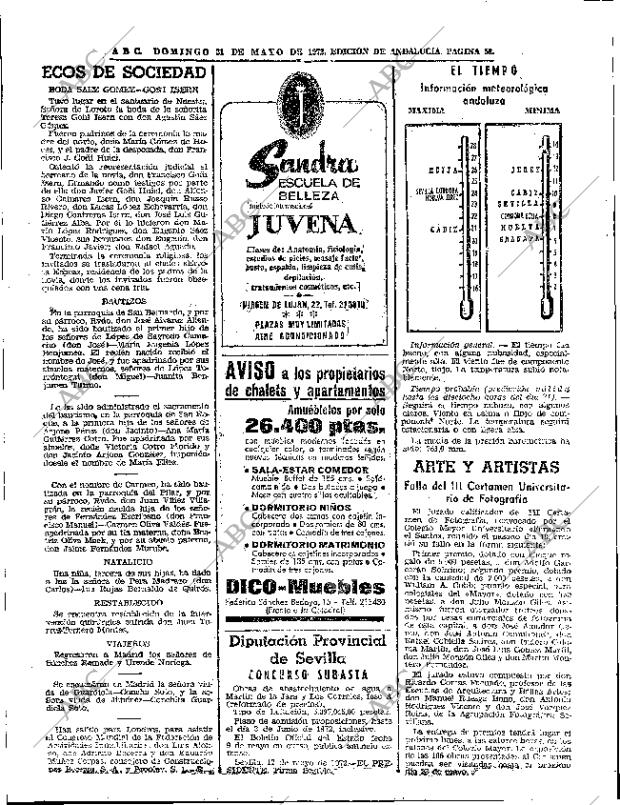 ABC SEVILLA 21-05-1972 página 54