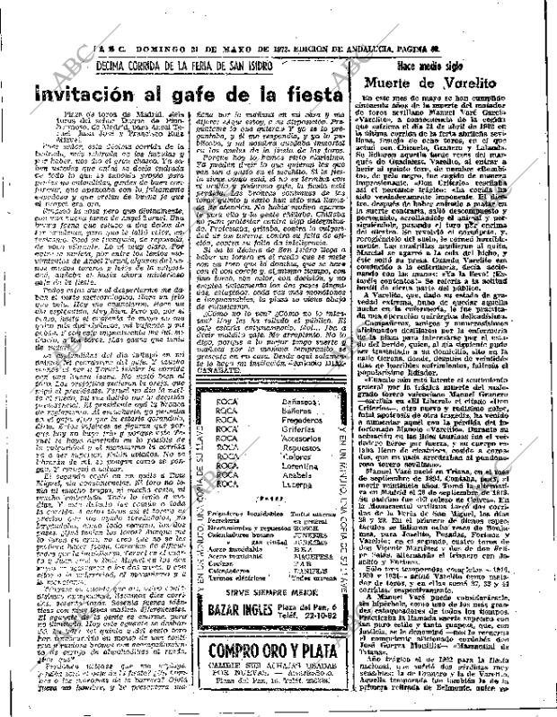 ABC SEVILLA 21-05-1972 página 65