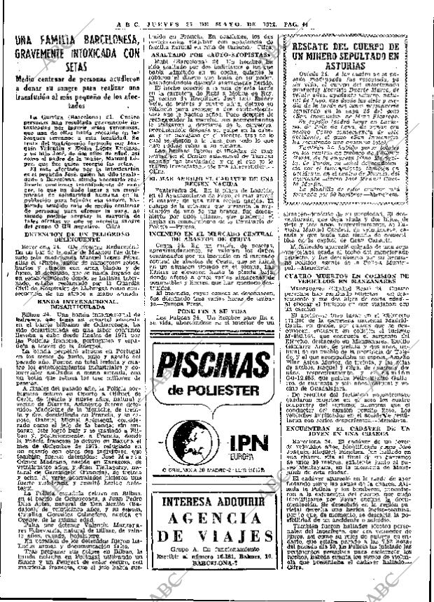 ABC MADRID 25-05-1972 página 44