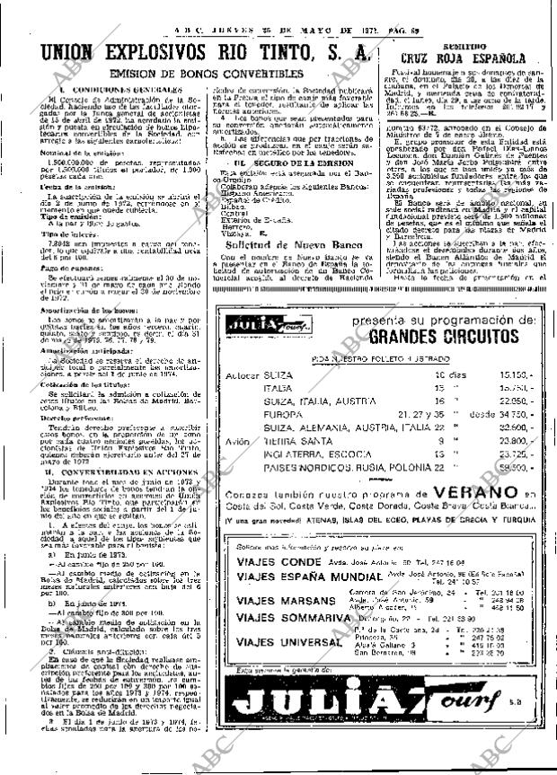ABC MADRID 25-05-1972 página 69