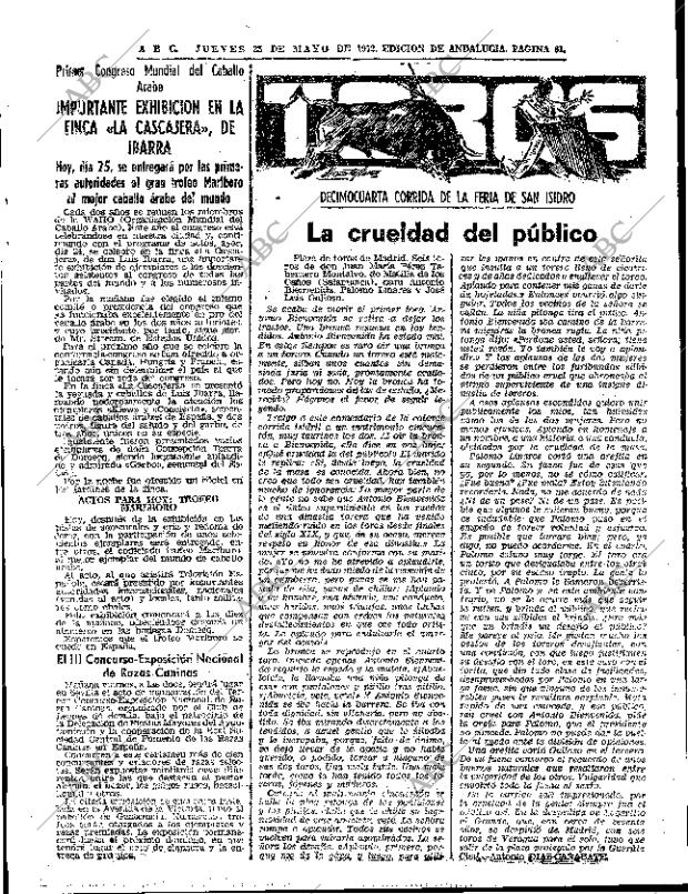 ABC SEVILLA 25-05-1972 página 61