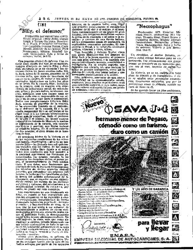 ABC SEVILLA 25-05-1972 página 63