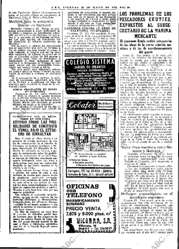 ABC MADRID 26-05-1972 página 46