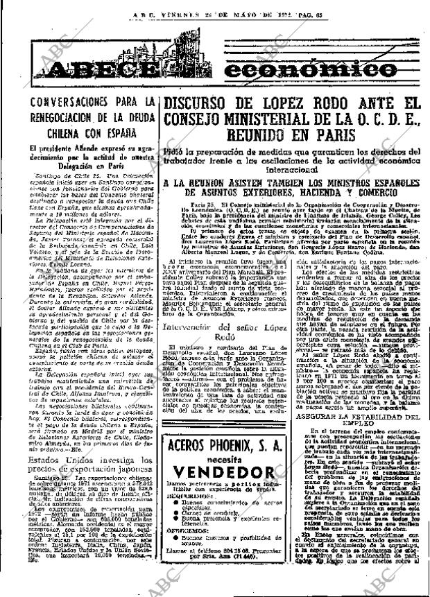 ABC MADRID 26-05-1972 página 65