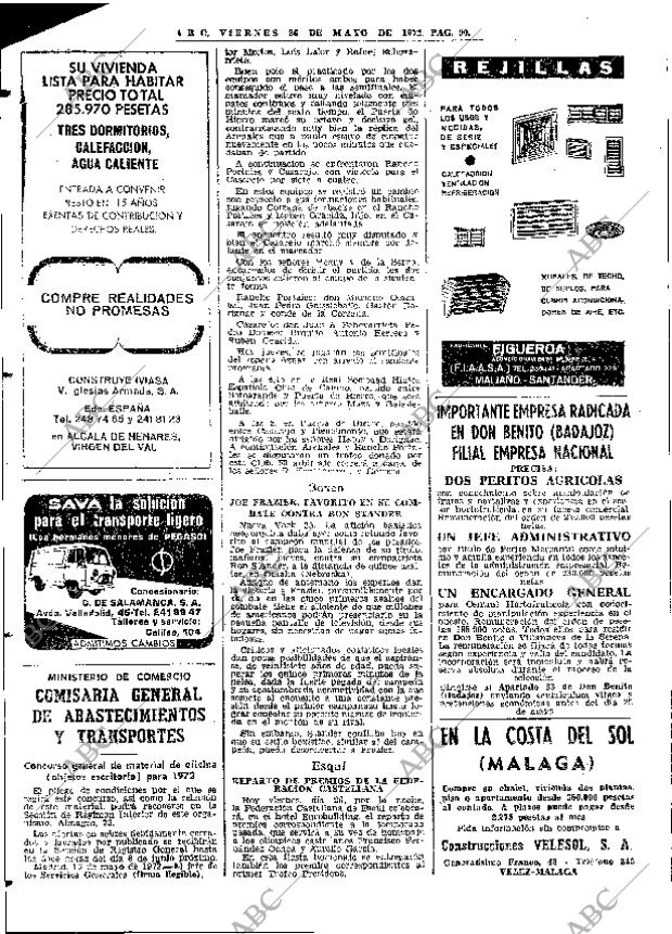 ABC MADRID 26-05-1972 página 90