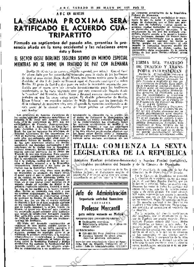 ABC MADRID 27-05-1972 página 33