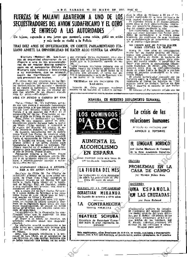 ABC MADRID 27-05-1972 página 43