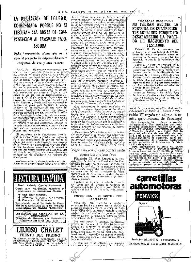 ABC MADRID 27-05-1972 página 47