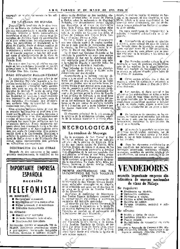 ABC MADRID 27-05-1972 página 52