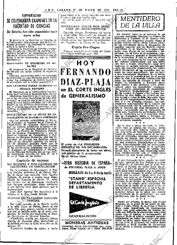 ABC MADRID 27-05-1972 página 54