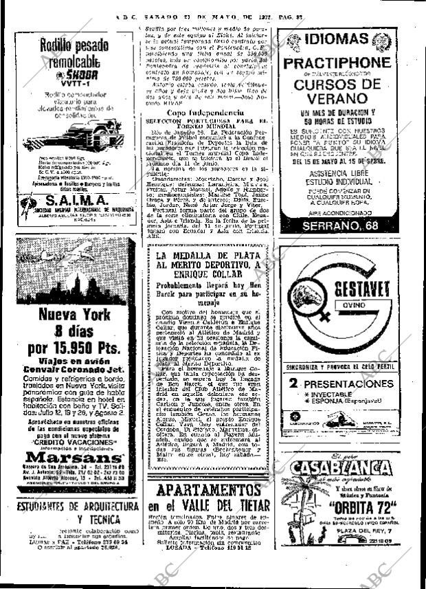 ABC MADRID 27-05-1972 página 82