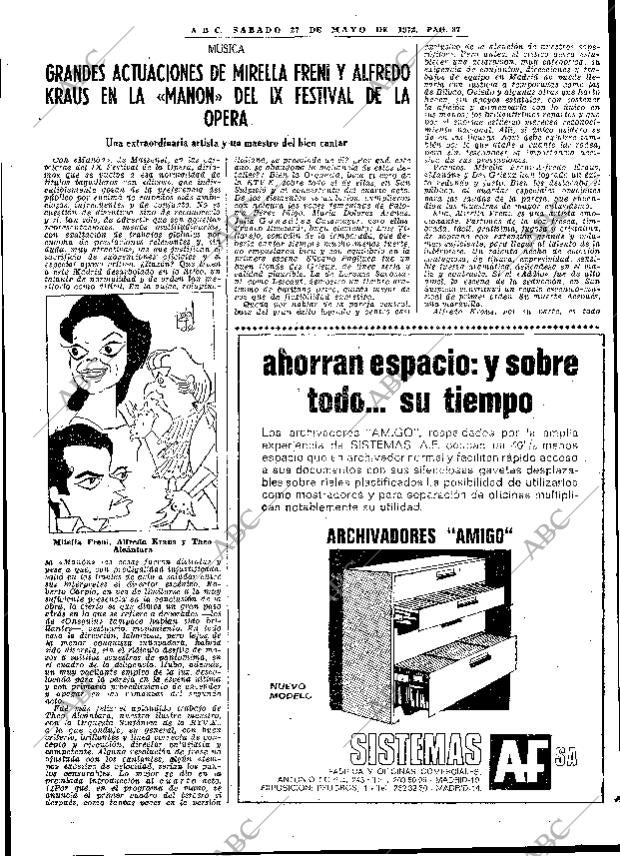 ABC MADRID 27-05-1972 página 87