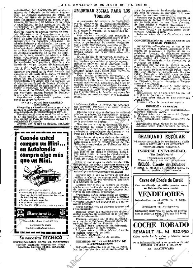 ABC MADRID 28-05-1972 página 33