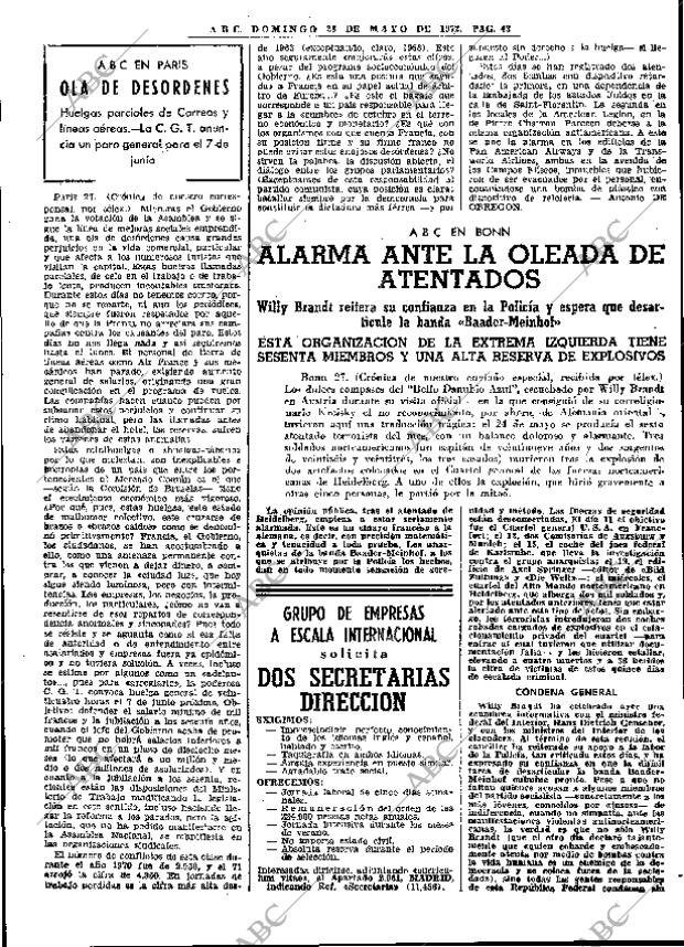 ABC MADRID 28-05-1972 página 43