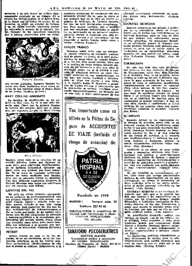 ABC MADRID 28-05-1972 página 64