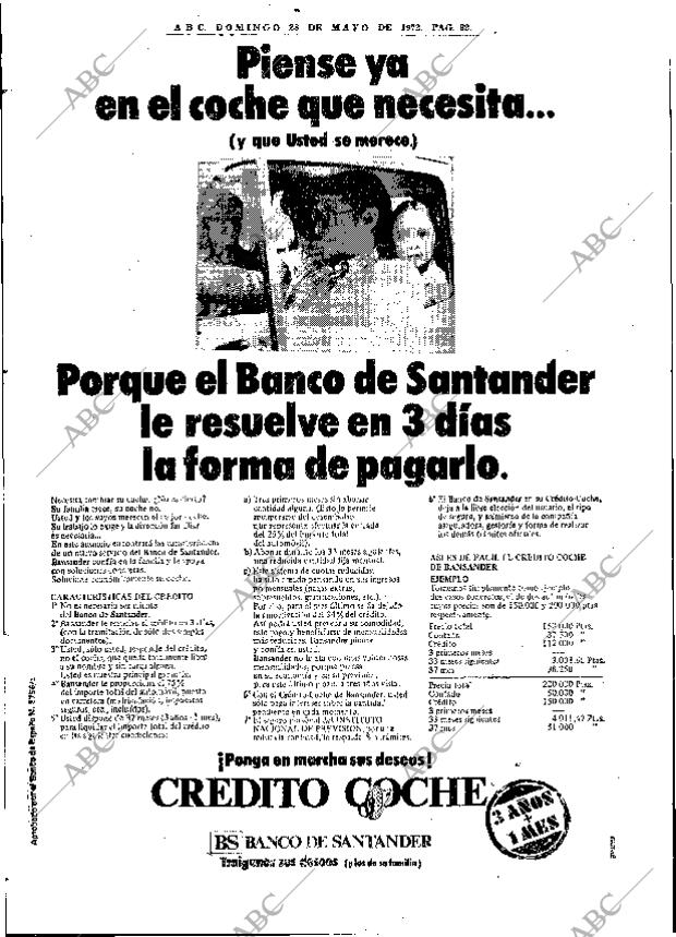 ABC MADRID 28-05-1972 página 92