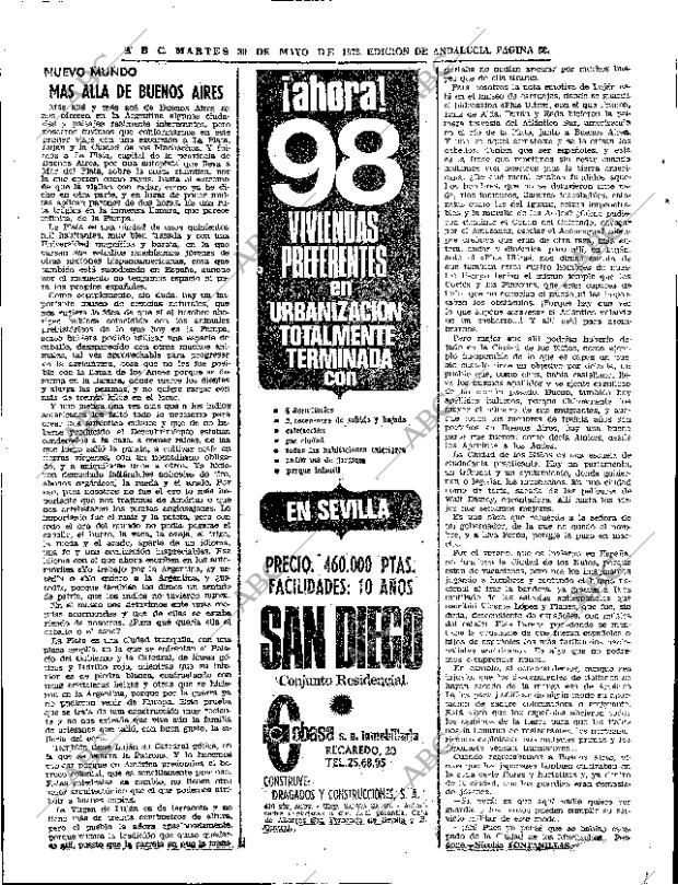 ABC SEVILLA 30-05-1972 página 50
