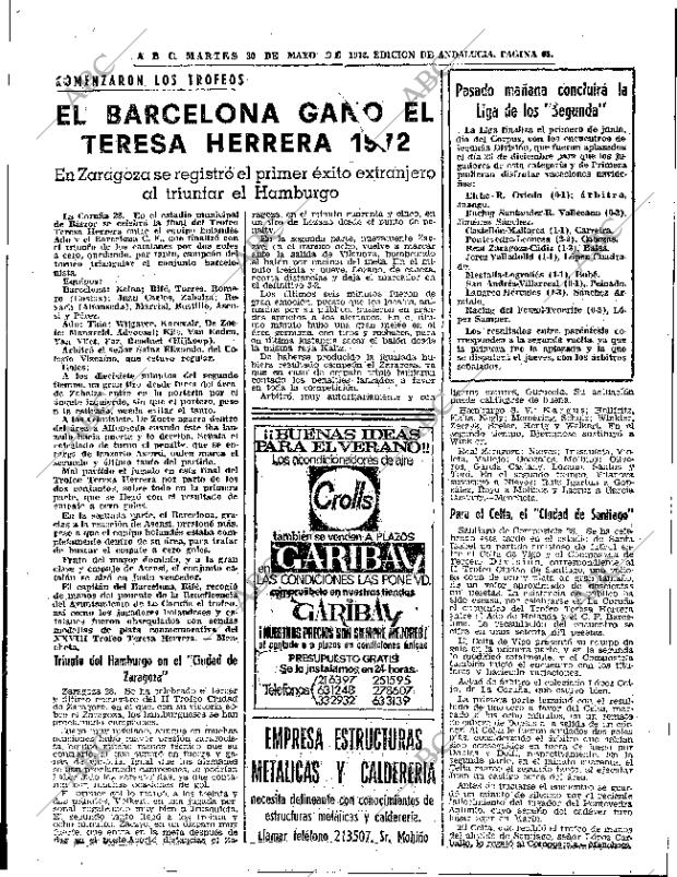 ABC SEVILLA 30-05-1972 página 65