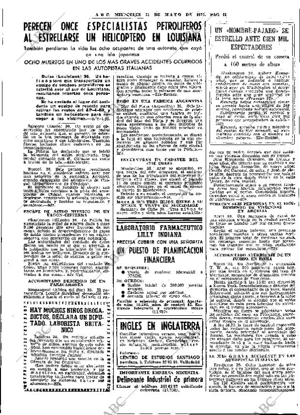 ABC MADRID 31-05-1972 página 41