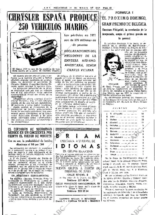 ABC MADRID 31-05-1972 página 80