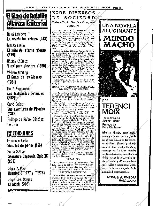 ABC MADRID 01-06-1972 página 40