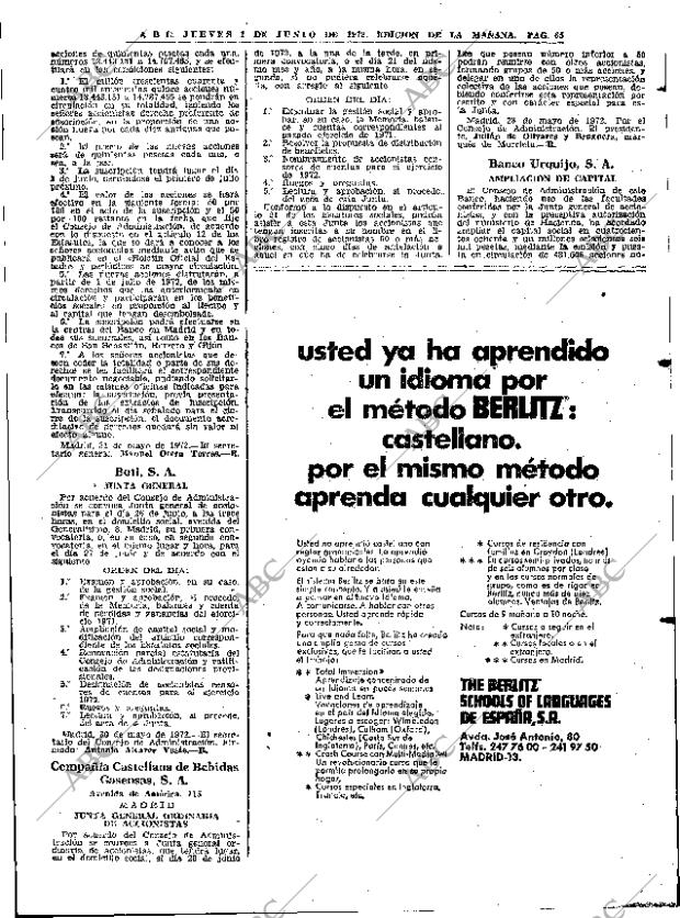 ABC MADRID 01-06-1972 página 65