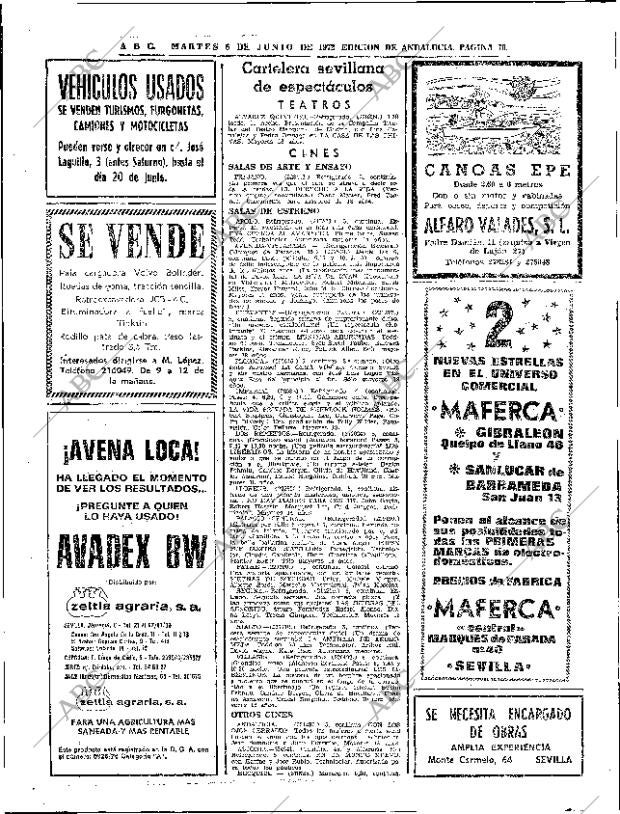 ABC SEVILLA 06-06-1972 página 70