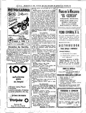 ABC SEVILLA 06-06-1972 página 74
