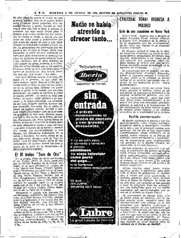 ABC SEVILLA 06-06-1972 página 76