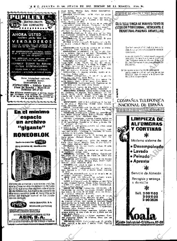 ABC MADRID 15-06-1972 página 96