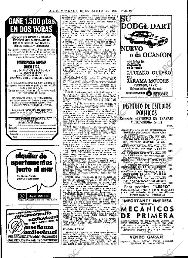 ABC MADRID 16-06-1972 página 88