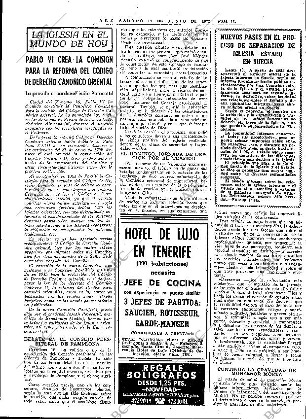 ABC MADRID 17-06-1972 página 43