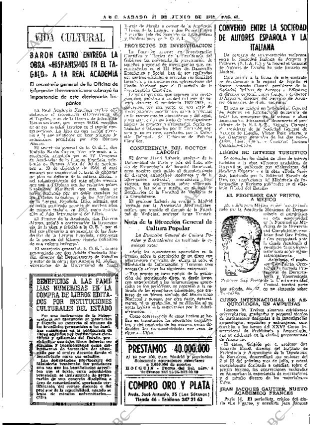 ABC MADRID 17-06-1972 página 63