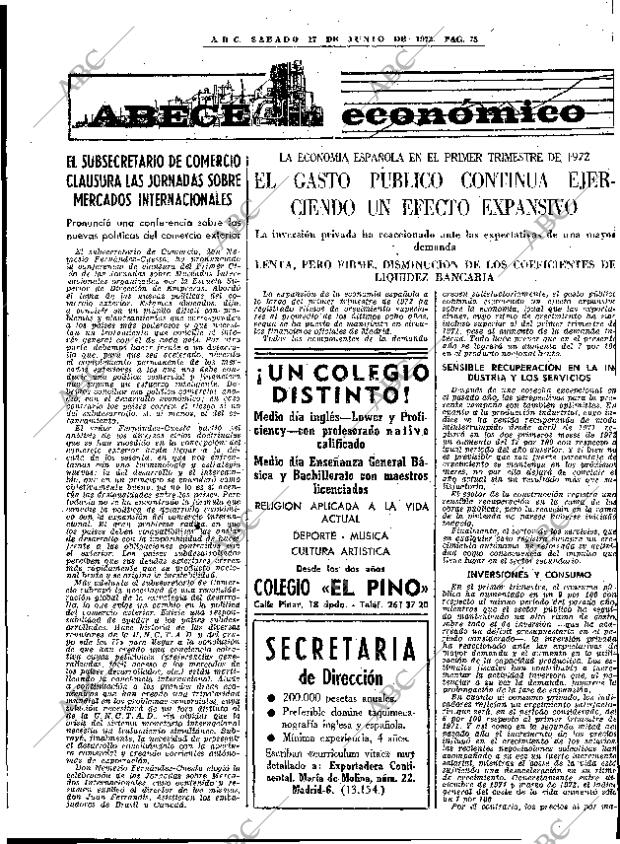 ABC MADRID 17-06-1972 página 75