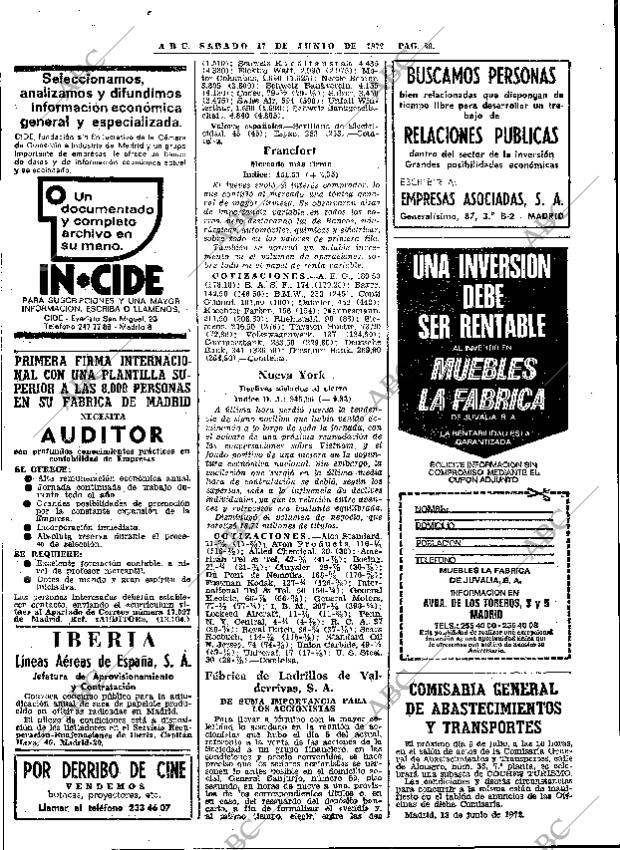 ABC MADRID 17-06-1972 página 80