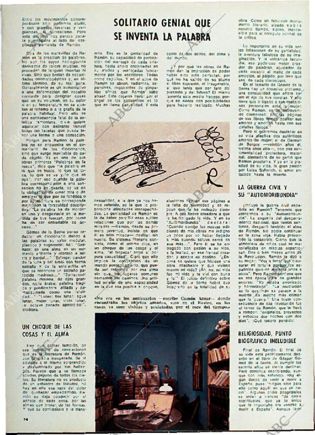 BLANCO Y NEGRO MADRID 17-06-1972 página 74