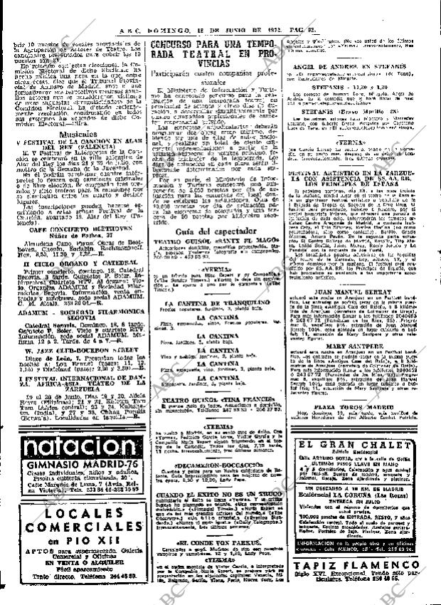 ABC MADRID 18-06-1972 página 90