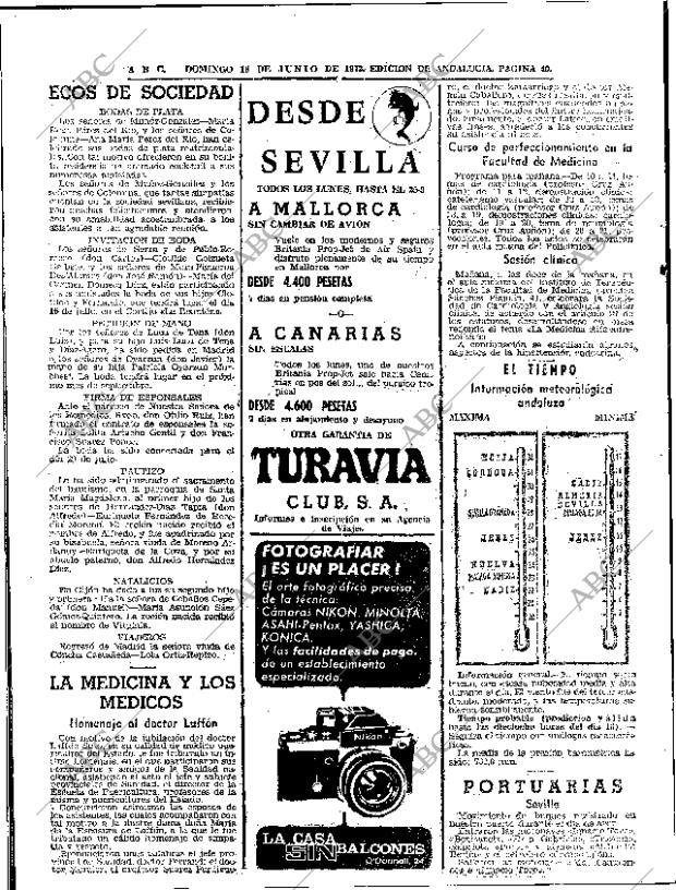 ABC SEVILLA 18-06-1972 página 40