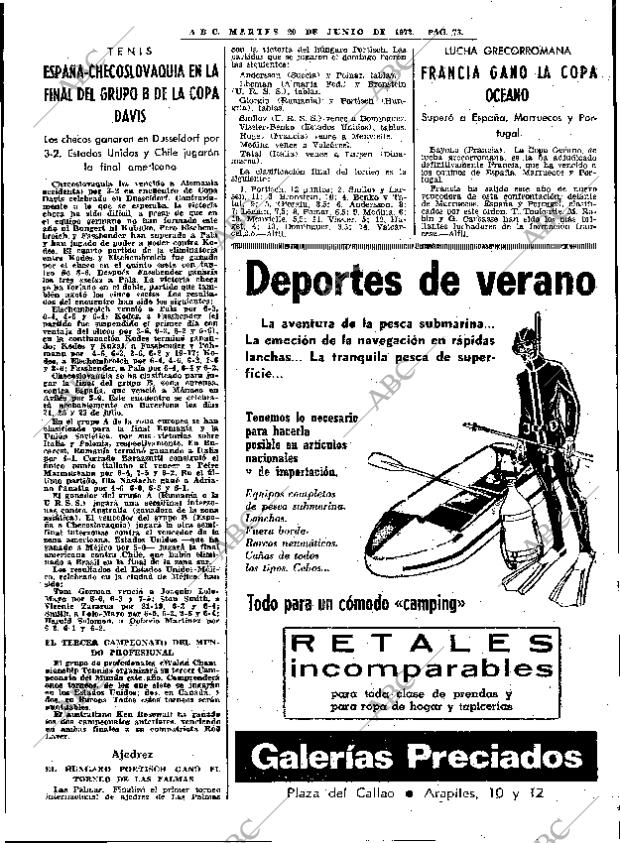 ABC MADRID 20-06-1972 página 73