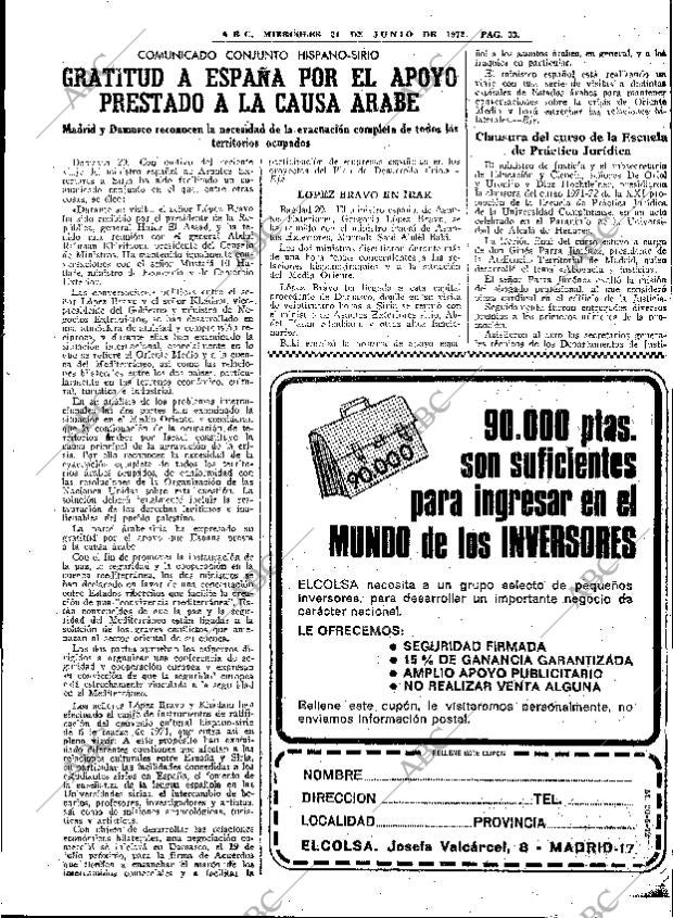 ABC MADRID 21-06-1972 página 33