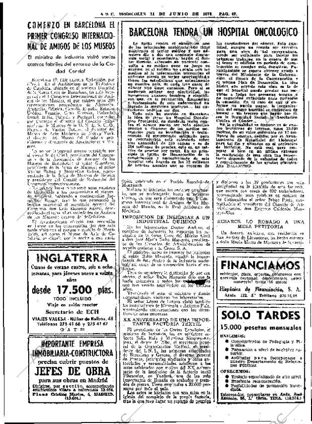 ABC MADRID 21-06-1972 página 47