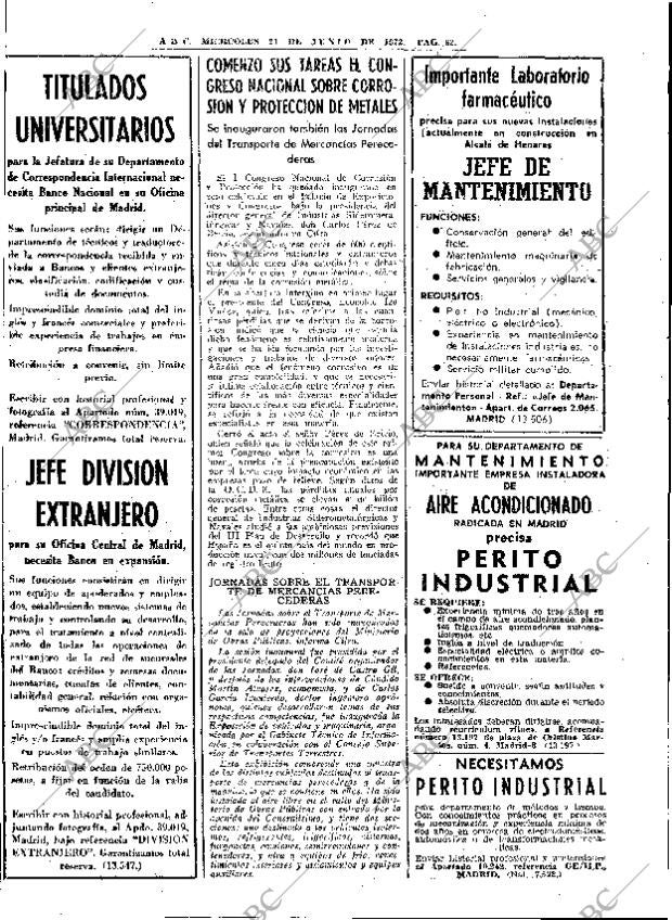 ABC MADRID 21-06-1972 página 62