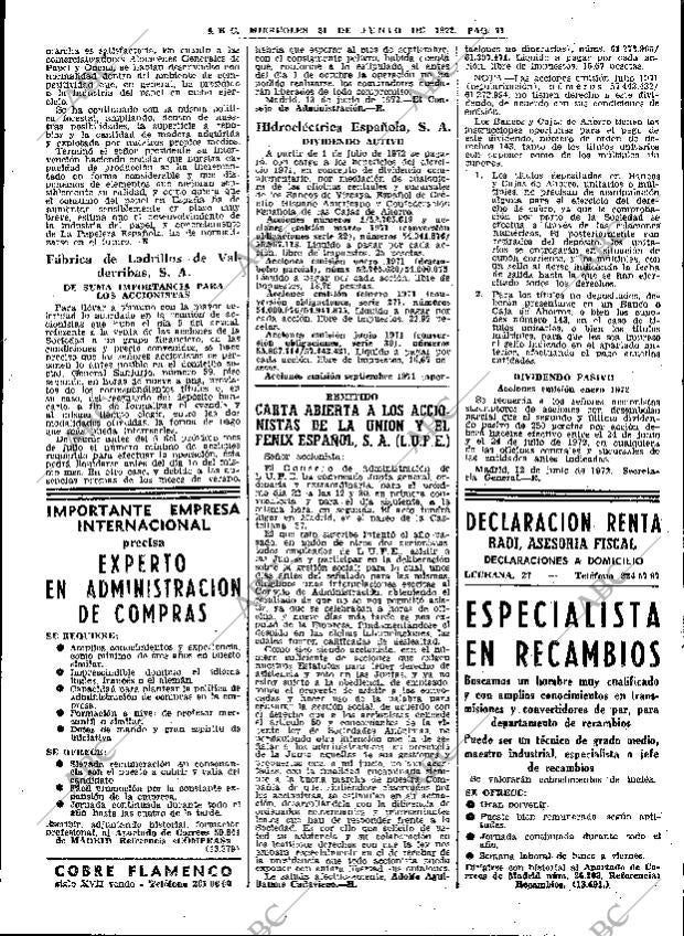 ABC MADRID 21-06-1972 página 71