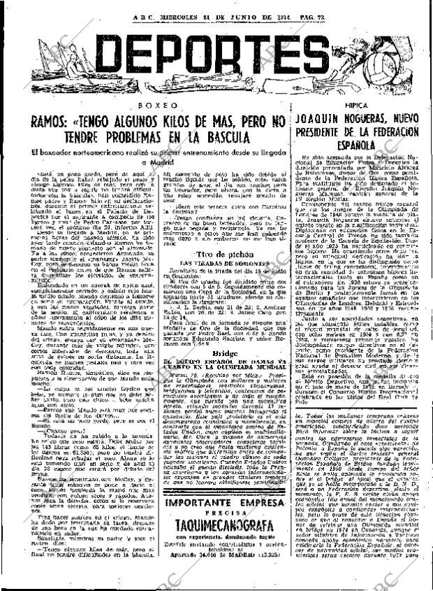 ABC MADRID 21-06-1972 página 73